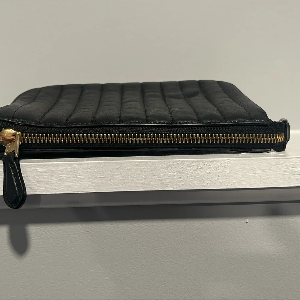 Coach Nolita 19 Quilted Leather Wristlet – Black & Gold Hardware - Picture 8 of 13